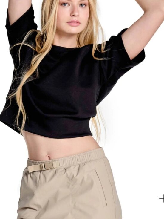 KYODAN Tops - NWT KYODAN Stretch Knit Crew Neck Short Sleeve Top